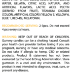 Sour Gummy Bears 600mg Ingredients