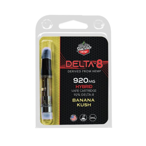 Delta-8 Derived From Hemp Hybrid Vape Cartridge | Banana Kush | 920mg