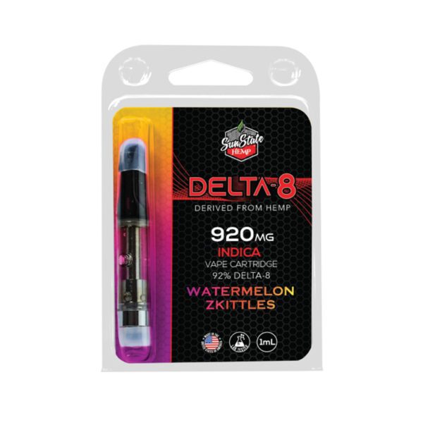 Delta-8 Derived From Hemp Hybrid Vape Cartridge | Watermelon Zittles | 920mg