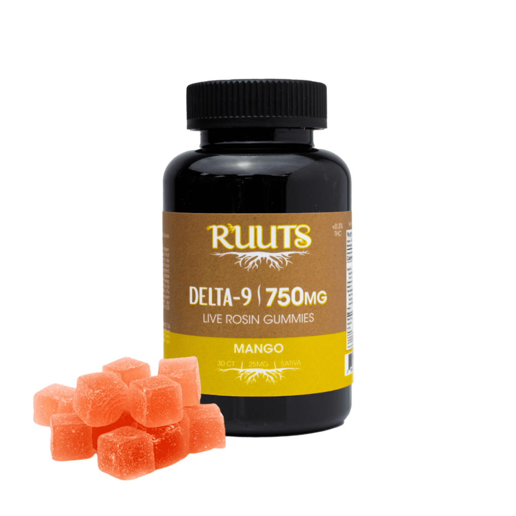 RUUTS Delta-9 THC Live Rosin Gummies - Mango
