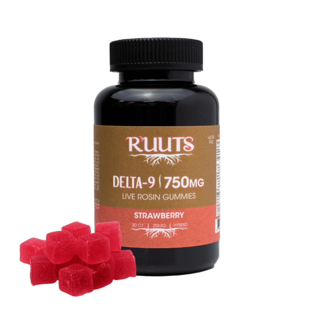 RUUTS Delta-9 THC Live Rosin Gummies - Strawberry